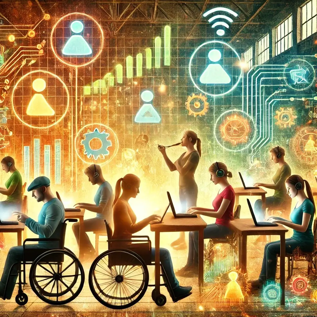 From physical strength to creativity, let generative ai become a new helper for disabled people to find jobs1